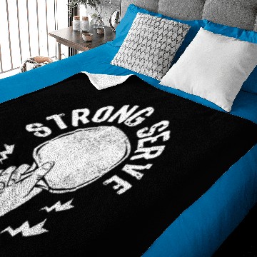 Discover Strong Serve Retro Ping Pong Baby Blankets