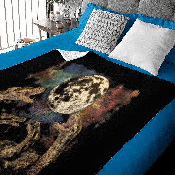 Discover Ball Python Snake Howling Moon Baby Blankets