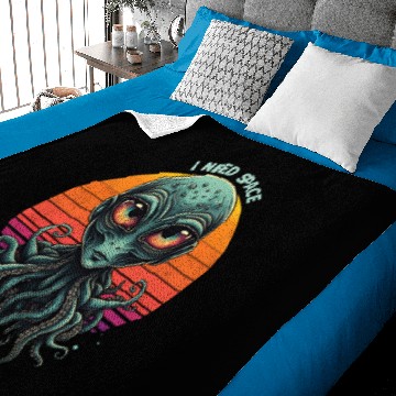 Discover I Need Space - Funny Alien Baby Blankets