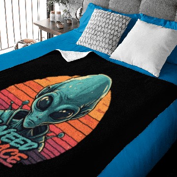 Discover I Need Space - Funny Alien Design Baby Blankets