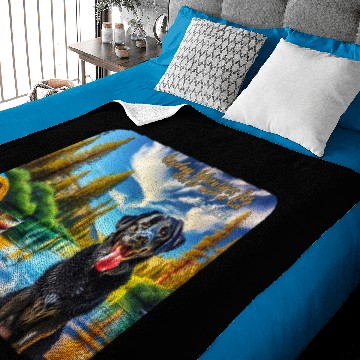 Discover Black Lab Outdoor adventures. Jetty’s Adventures Baby Blankets