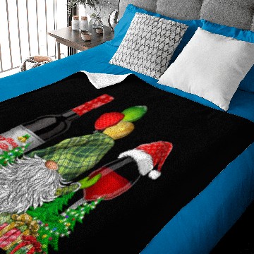 Discover Christmas Wine Gnomes For Xmas Cheer Baby Blankets