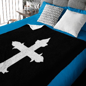 Discover FANCY CROSS outlined Baby Blankets