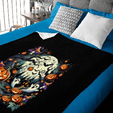 Discover Halloween Haunted Forest Night Baby Blankets