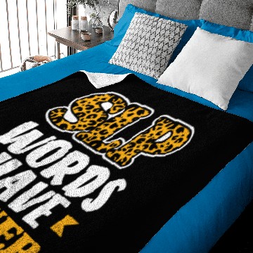 Discover SLP Words Have Power Leopard Print Baby Blankets