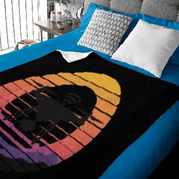 Discover Drone Quadcopter Silhouette Sunset Design Baby Blankets