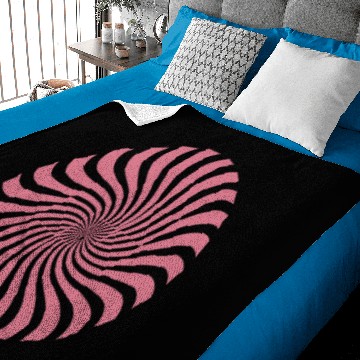 Discover Psychedelic Swirl Circle Pattern Illustration Baby Blankets