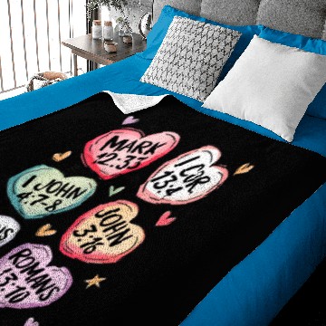 Discover Bible Verse Heart Baby Blankets | Valentine's Day Gift