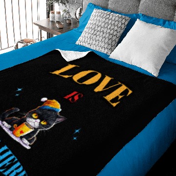 Discover LOVE IS RIGHT HERE Baby Blankets