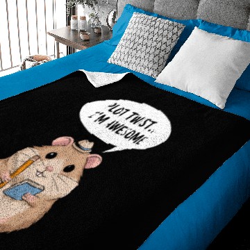 Discover Hamster Writer Author Plot Twist I'm Awesome Baby Blankets