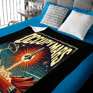 Discover Occupy Mars! Baby Blankets