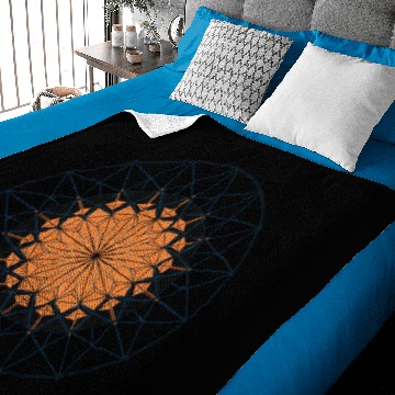 Discover Geometric Sunburst Mandala Baby Blankets