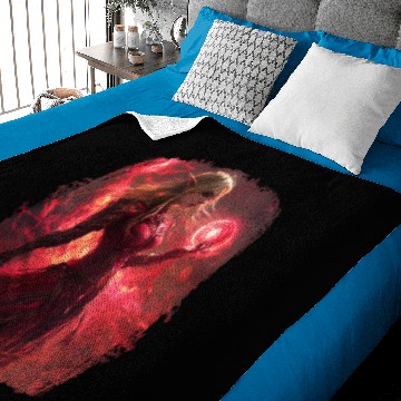 Discover Fiery Elf Magician With Magic Ball Baby Blankets