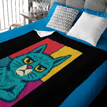 Discover Pop Art Grumpy Cat Design Baby Blankets