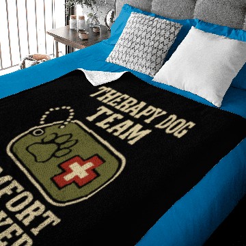Discover Therapy Dog Emotional Support Handler Service Baby Blankets