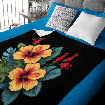 Discover Hibiscus Baby Blankets