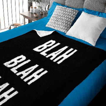 Discover Blah Blah Blah Baby Blankets
