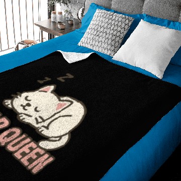 Discover Sleeping Cat Nap Queen Illustration Baby Blankets