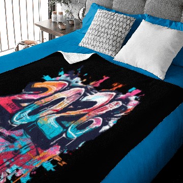 Discover Vibrant 2026 Graffiti Style Design Baby Blankets