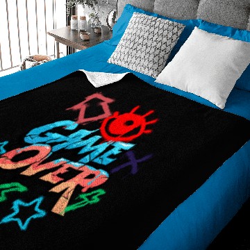 Discover Graffiti Game Over Baby Blankets