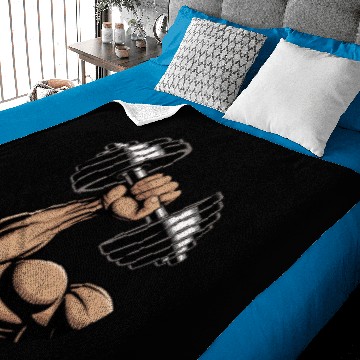 Discover Strength and Power Muscle Design Baby Blankets