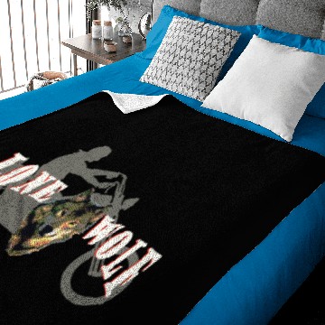 Discover Lone Wolf Baby Blankets for Dark Colors