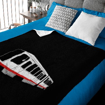 Discover San Francisco Muni Train Baby Blankets