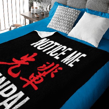 Discover Notice Me Senpai Kanji Baby Blankets