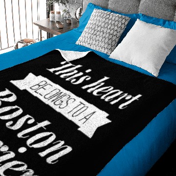 Discover Boston Terrier heart Baby Blankets