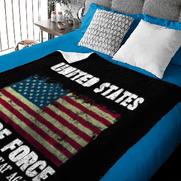 Discover Space Force Baby Blankets USA Armed Forces Distressed