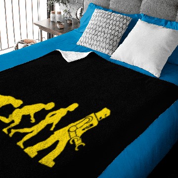 Discover robot evolution robots funny logo Baby Blankets