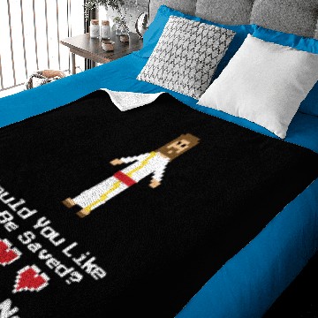 Discover 8-Bit Jesus Baby Blankets