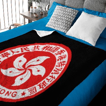 Discover Hong Kong Emblem Baby Blankets