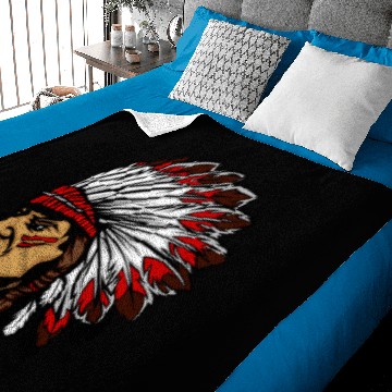 Discover American Indian Warrior Baby Blankets