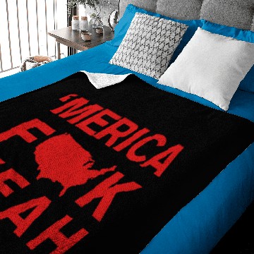 Discover Merica Fk Yeah Baby Blankets