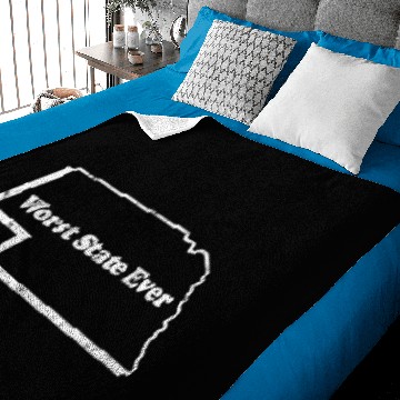 Discover NEBRASKA - WORST STATE EVER Baby Blankets
