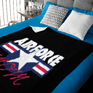 Discover Air Force Mom Baby Blankets