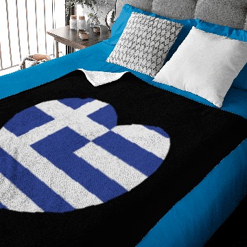 Discover Greek heart Baby Blankets