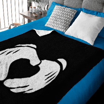 Discover Mickey Mouse Hand Heart Baby Blankets
