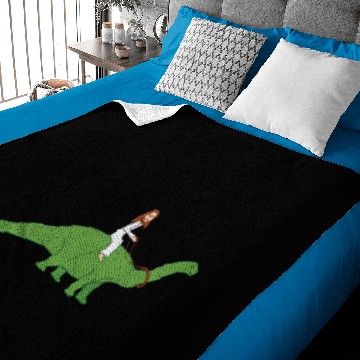 Discover Jesus on a Brontosaurus Baby Blankets