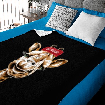 Discover giraffe no regrets Baby Blankets