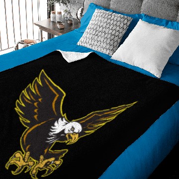 Discover American Bald Eagle flying Baby Blankets