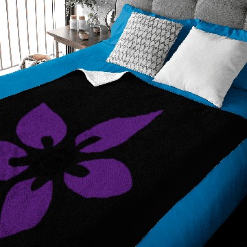 Discover Purple cocktail flower Baby Blankets