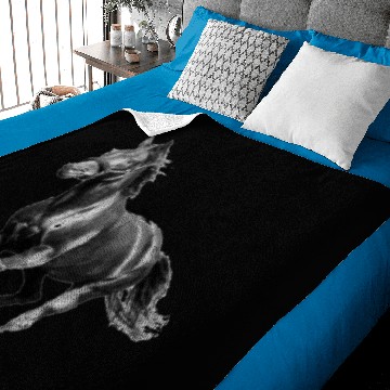 Discover BLACK STALLION HORSE Baby Blankets