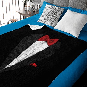 Discover bow tie sear sucker tuxedo Baby Blankets