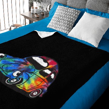 Discover Volkswagen Beetle Bug Classic Style Psychedelic Baby Blankets