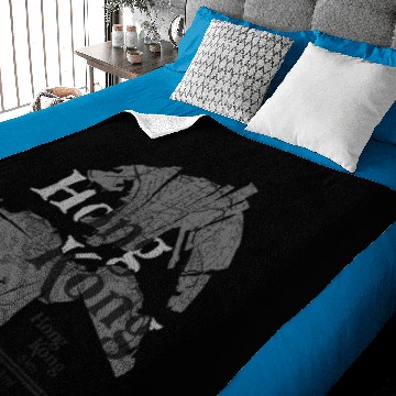 Discover Hong Kong Map Baby Blankets