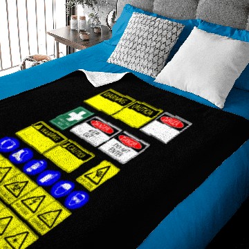 Discover safety signs Baby Blankets