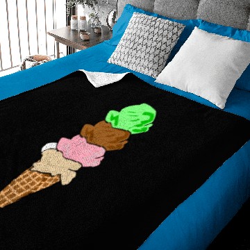 Discover Ice Cream Cones Ff Menu Baby Blankets