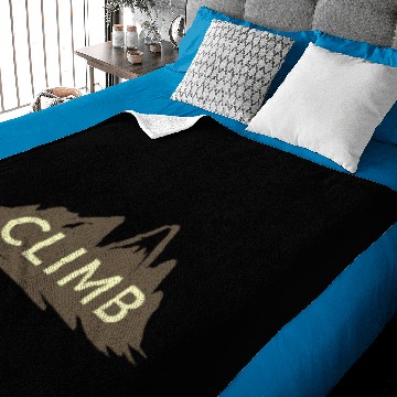 Discover Rock Climbing Baby Blankets